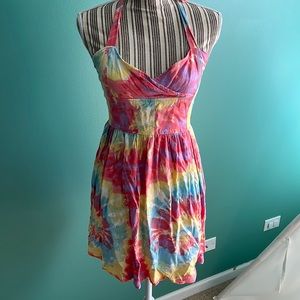 Tie Dye Halter Dress